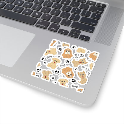 Cute Puppy Pattern Kiss-Cut Sticker Sheet