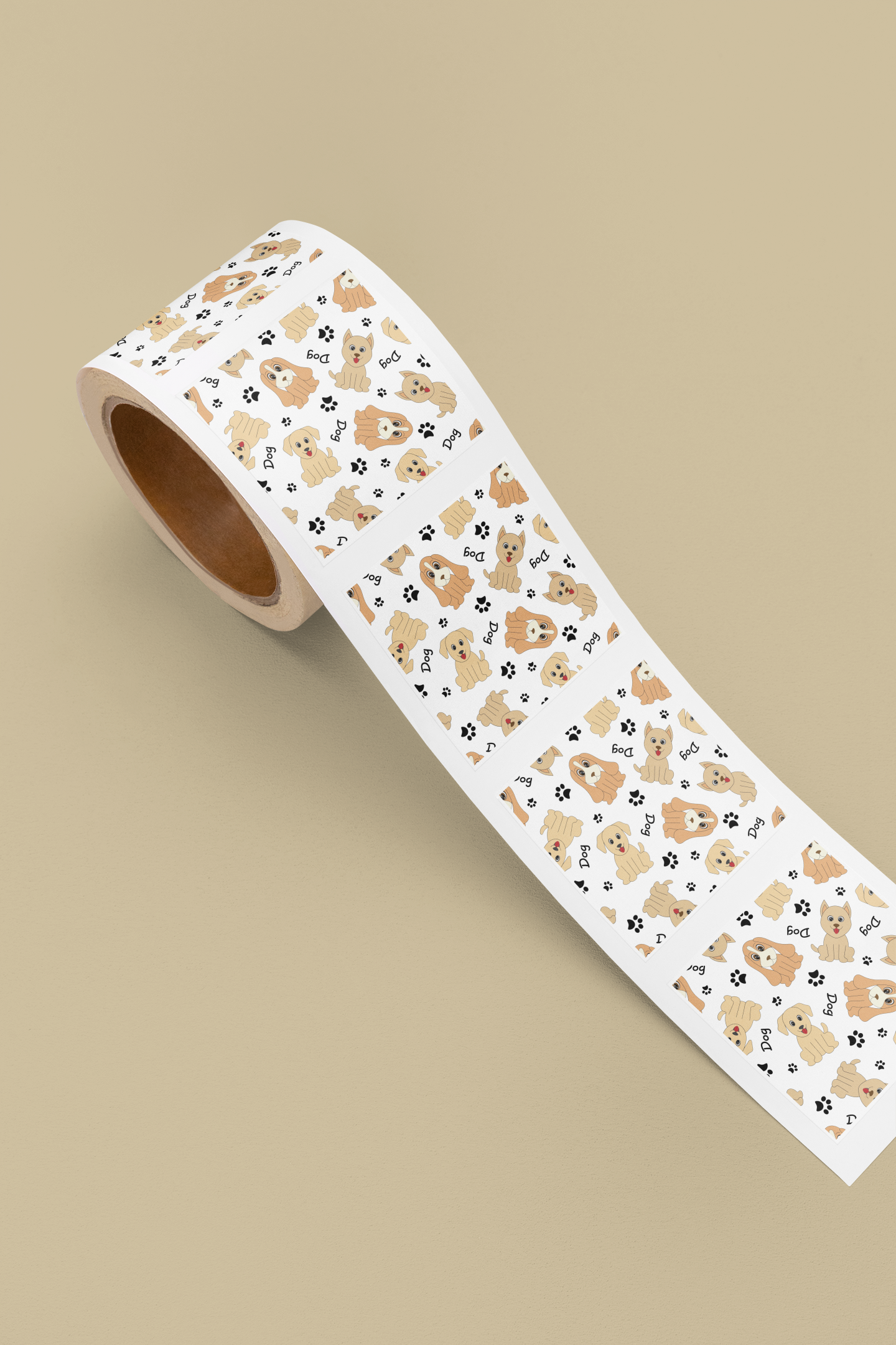 Cute Puppy Pattern Kiss-Cut Sticker Sheet