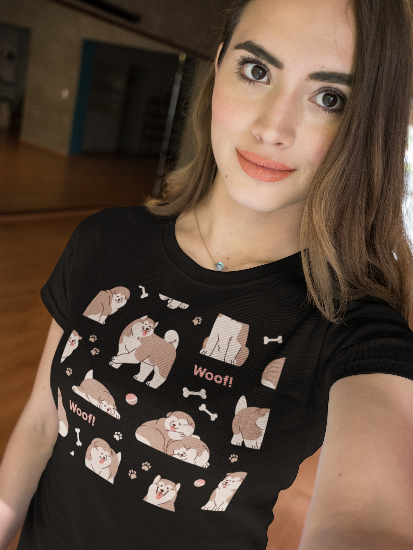 Cute Dog Graphic T-Shirt 