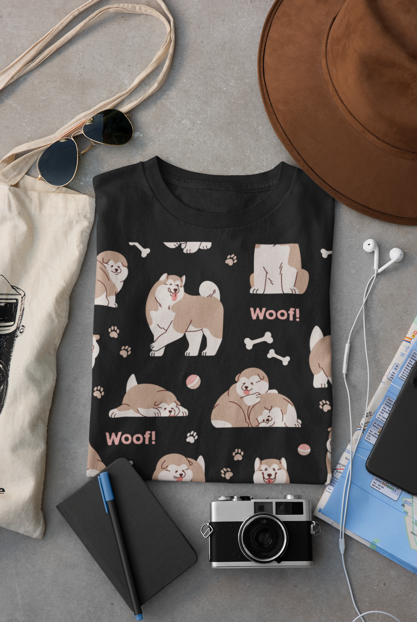 Cute Dog Graphic T-Shirt 
