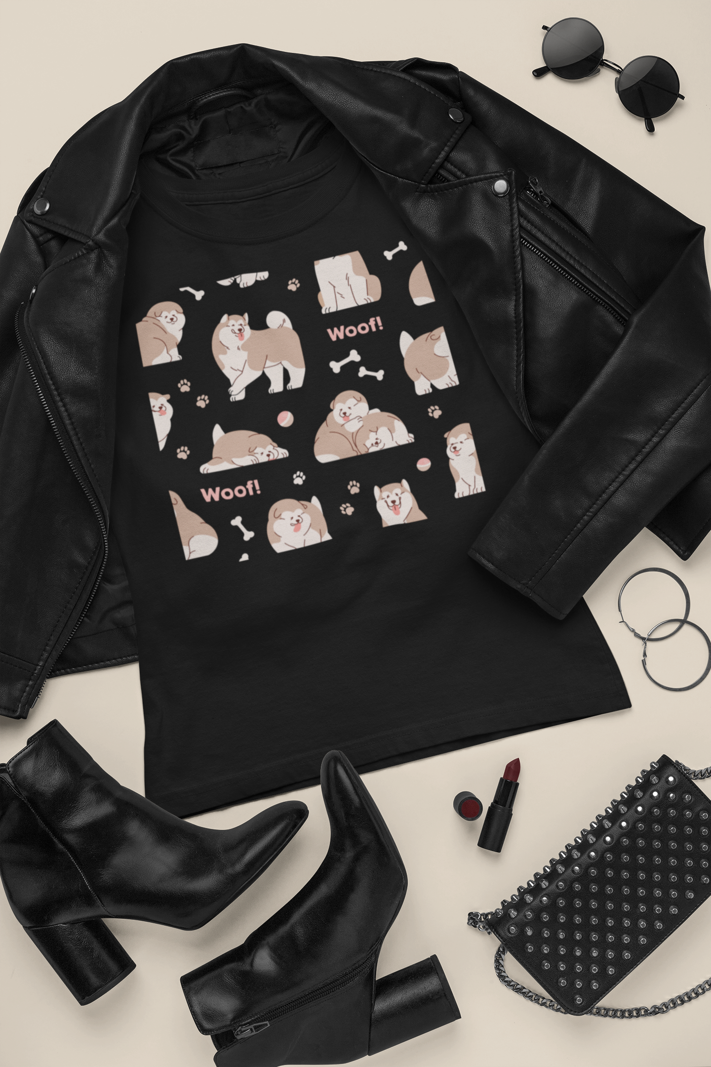 Cute Dog Graphic T-Shirt 
