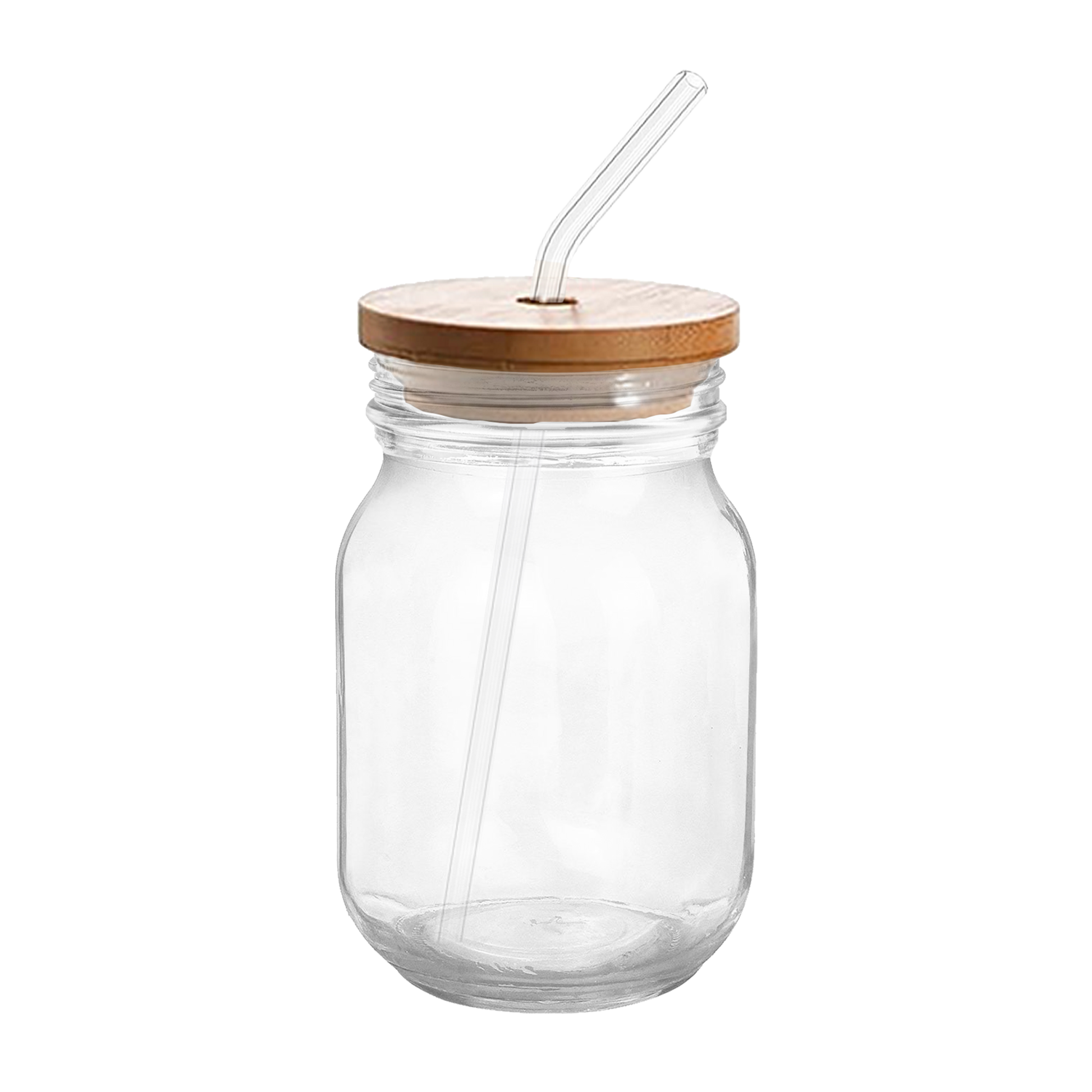 Dog Pattern Engraved Sipper Glass with Straw