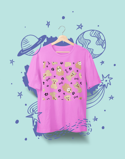 Golden Retriever Pattern Tee