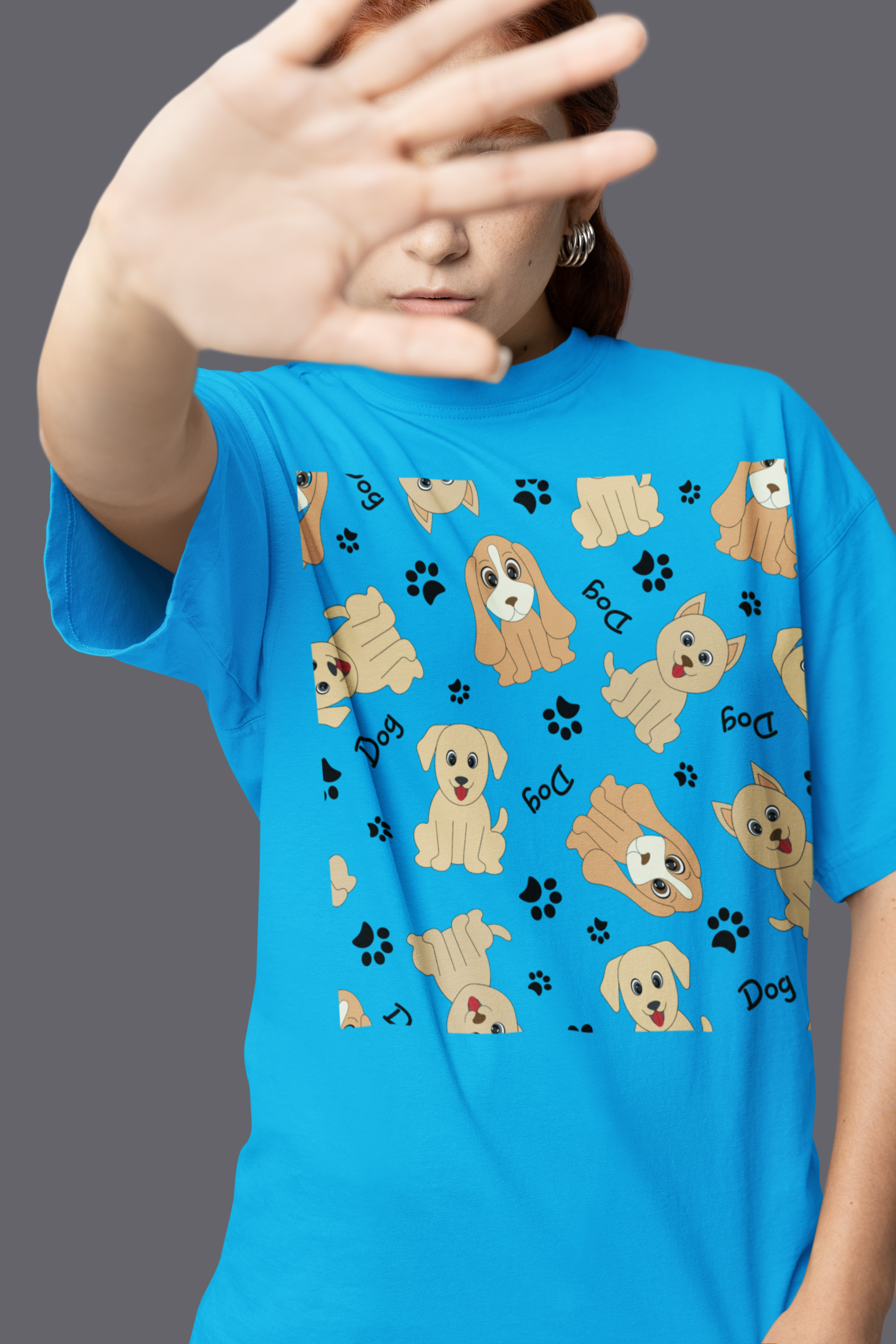 Golden Retriever Pattern Tee