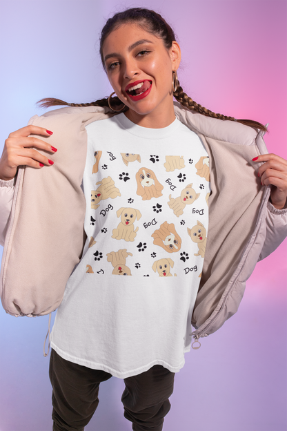 Golden Retriever Pattern Tee