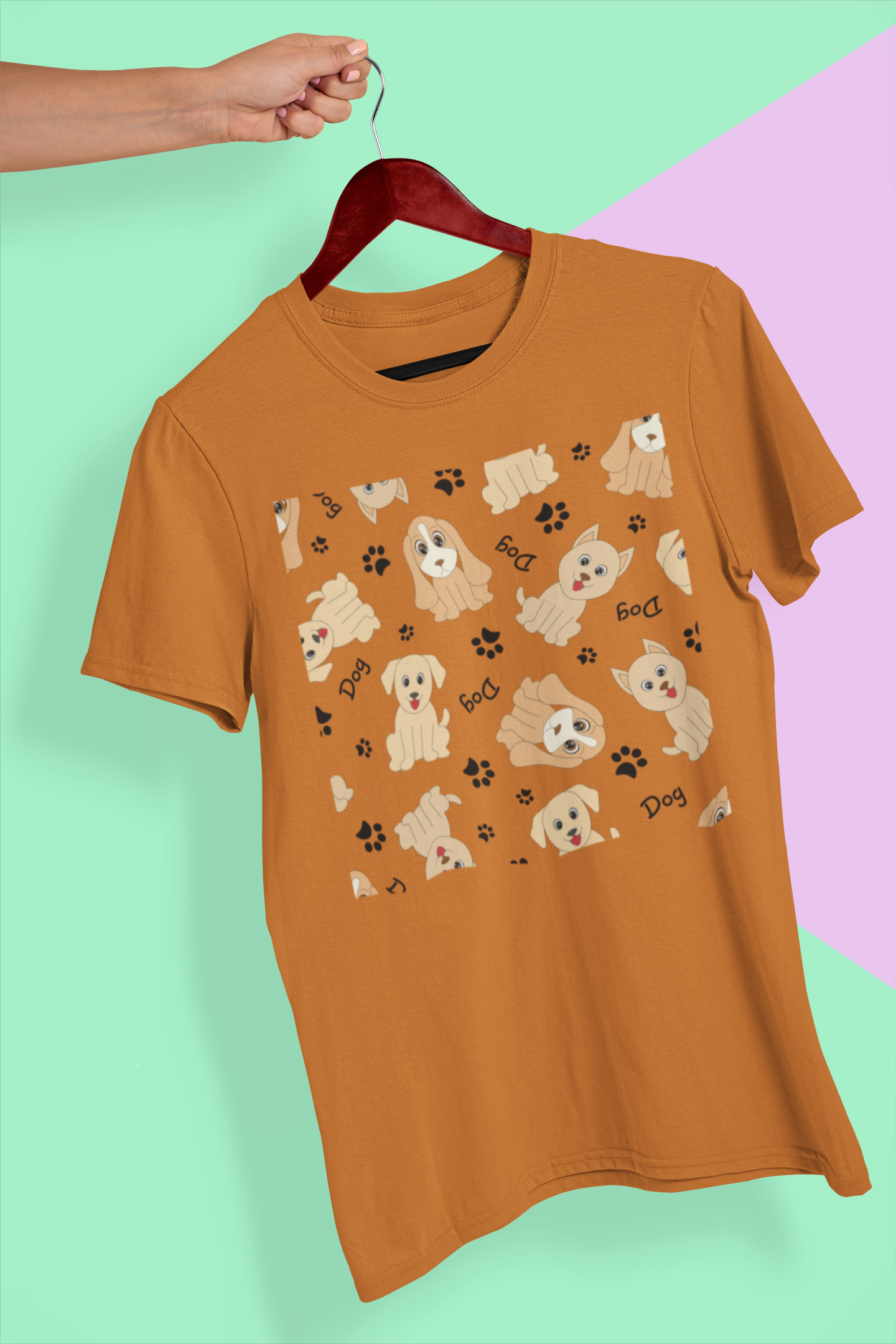 Golden Retriever Pattern Tee