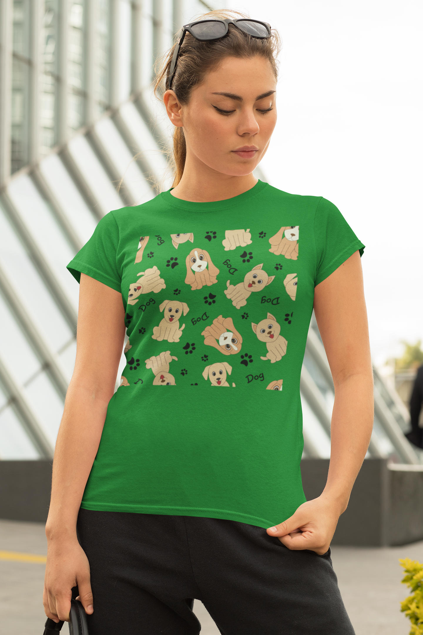 Golden Retriever Pattern Tee