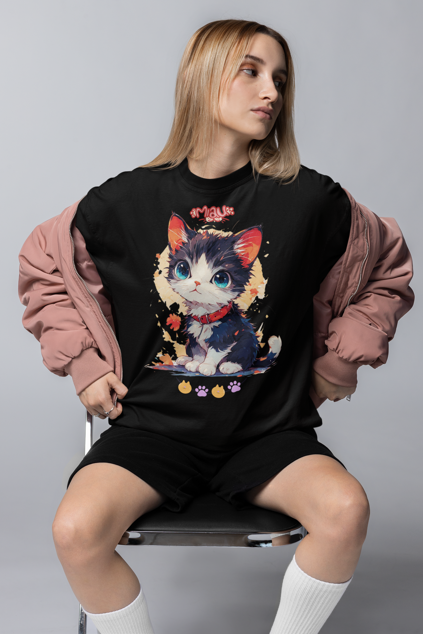 Cute Watercolor Kitten T-Shirt