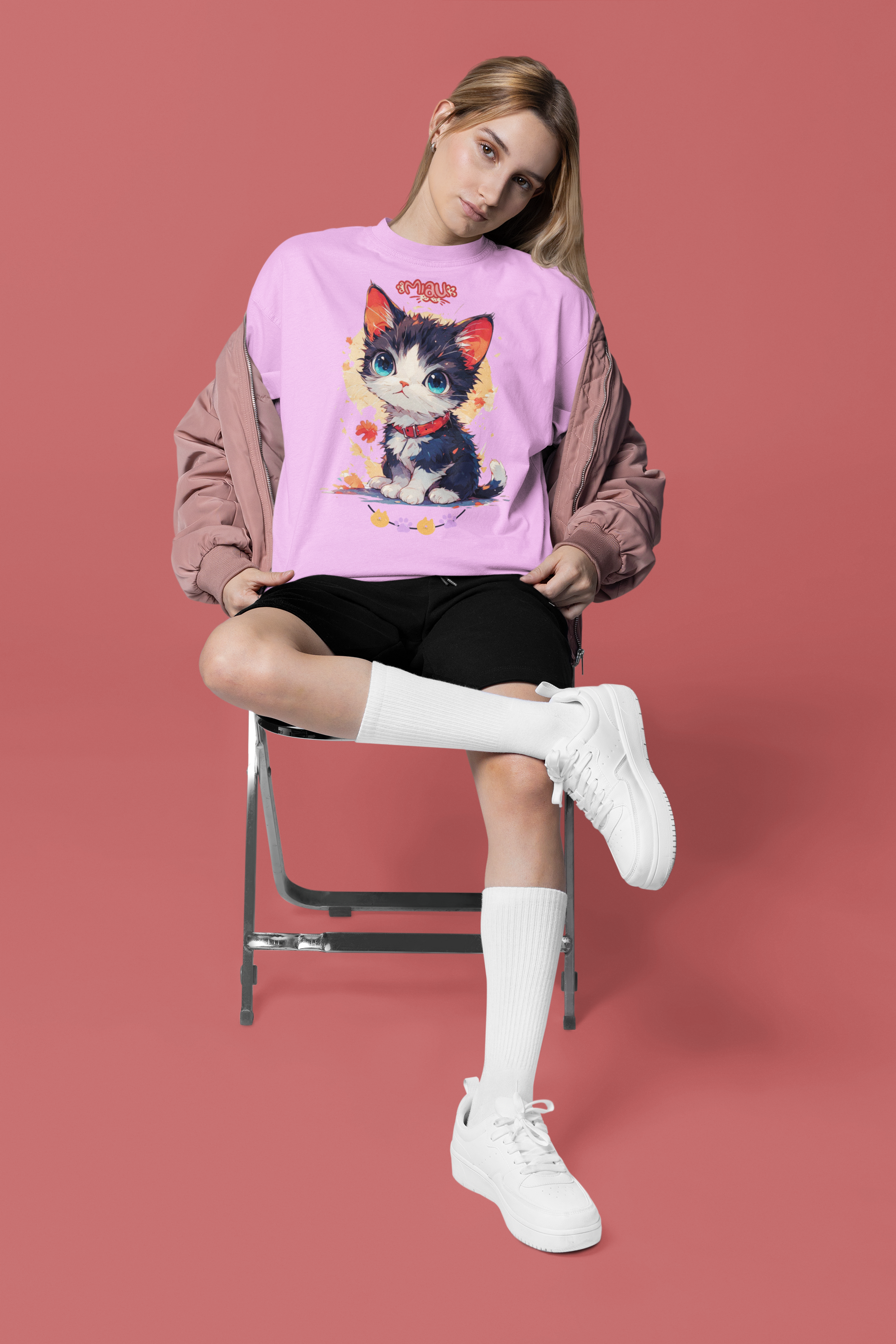 Cute Watercolor Kitten T-Shirt