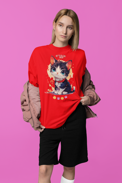 Cute Watercolor Kitten T-Shirt