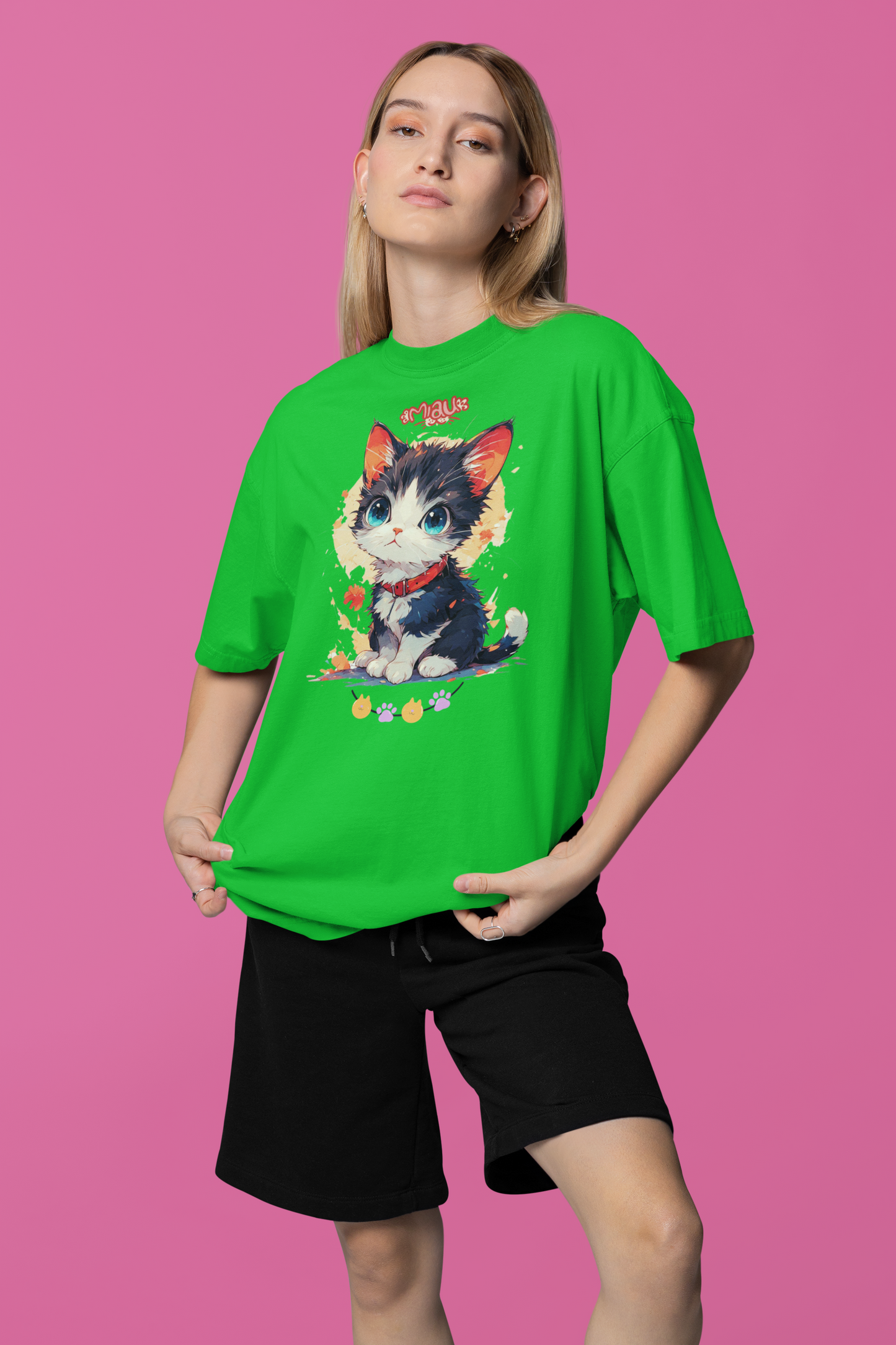 Cute Watercolor Kitten T-Shirt