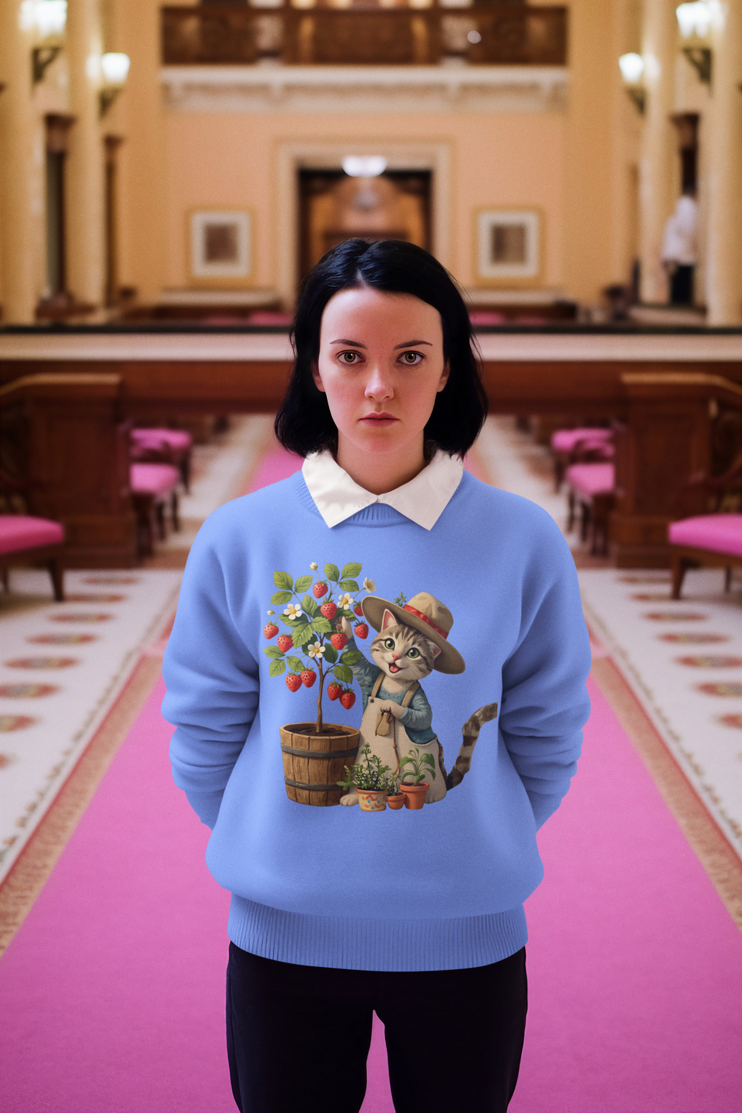 Cat Gardener Sweatshirt – Cute Harvest Kitty Crewneck