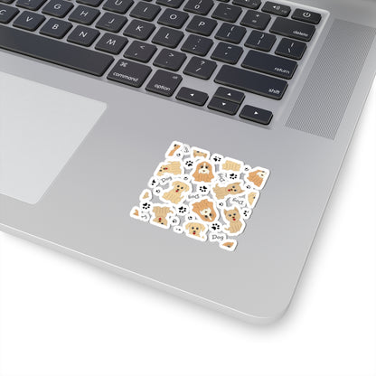 Cute Puppy Pattern Kiss-Cut Sticker Sheet