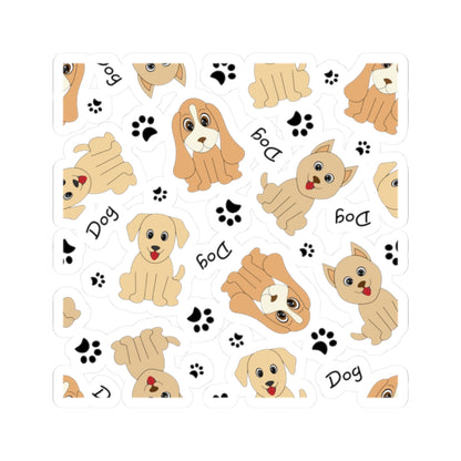 Cute Puppy Pattern Kiss-Cut Sticker Sheet